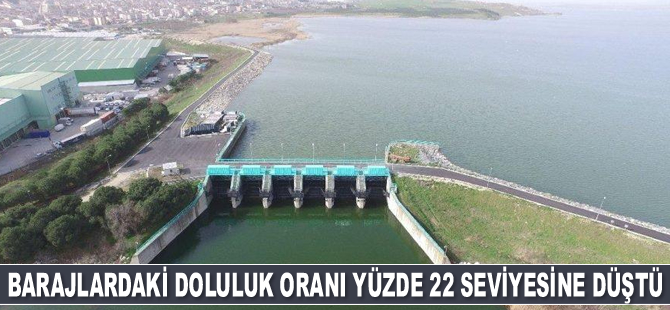 İstanbul’da barajlardaki doluluk oranı yüzde 22 seviyesine düştü