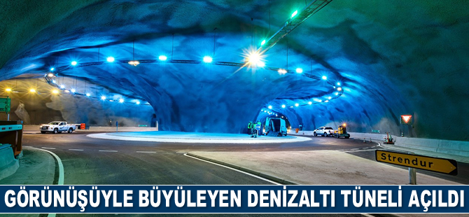 Danimarka'da görünüşüyle büyüleyen Eysturoy Denizaltı Tüneli açıldı