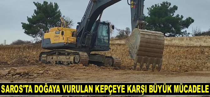 Çevreciler, Saros Körfezi’nde doğaya vurulan kepçeye karşı büyük mücadele veriyor