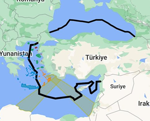 Mavi Vatan haritası Google'da yayınlandı