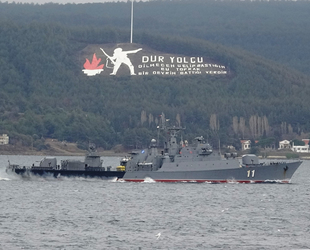 Bulgar savaş gemisi, Çanakkale Boğazı’ndan geçti