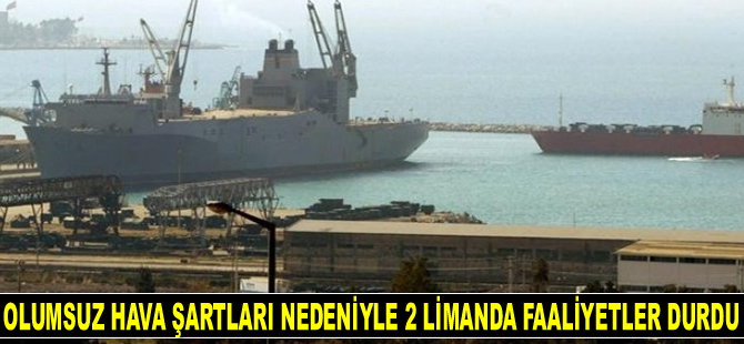 Mısır'da olumsuz hava şartları nedeniyle 2 limanda faaliyetler durdu