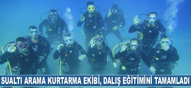 Sualtı arama kurtarma ekibi, dalış eğitimini tamamladı