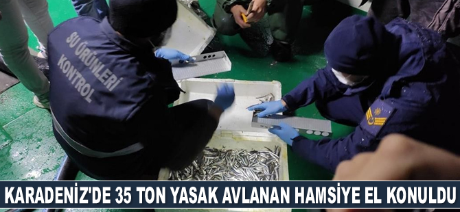35 ton kaçak hamsi yakalandı, gemilere para cezası uygulandı