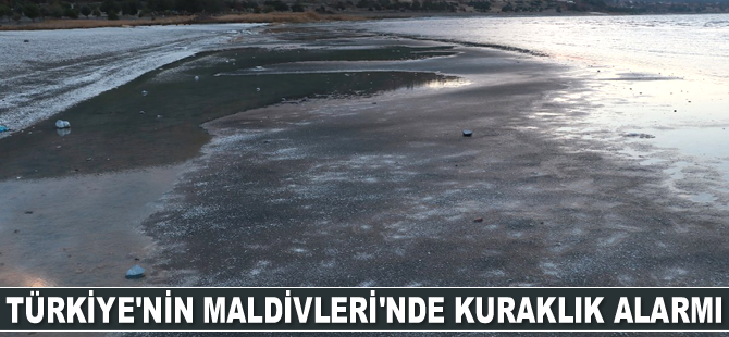 Türkiye’nin Maldivleri’nde kuraklık nedeniyle adacıklar ortaya çıktı