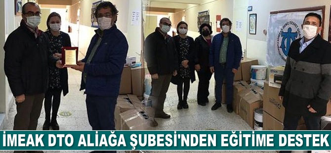 İMEAK DTO Aliağa Şubesi’nden eğitime destek geldi