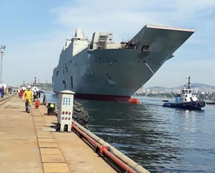 Türkiye'nin en büyük savaş gemisi TCG Anadolu'da sona gelindi