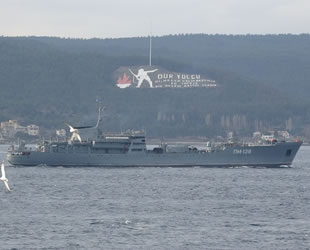 Rus savaş gemisi, Çanakkale Boğazı’ndan geçti