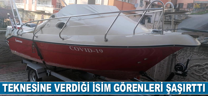 Teknesine verdiği isim görenleri şaşırttı
