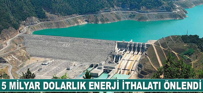 Yenilenebilir kaynaklar bu yıl 5 milyar dolarlık enerji ithalatını önledi