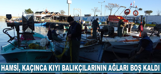 Hamsi, Trabzon açıklarından kaçınca kıyı balıkçılarının ağları boş kaldı