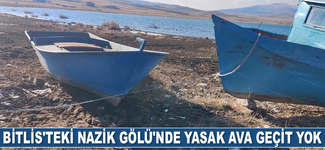 Nazik Gölü’nde yasak ava geçit yok