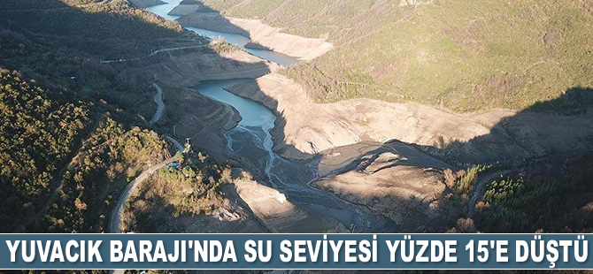 Yuvacık Barajı’nda su seviyesi yüzde 15’e düştü