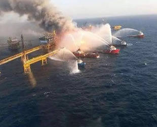 Meksika'da su altı boru hattında patlama meydana geldi