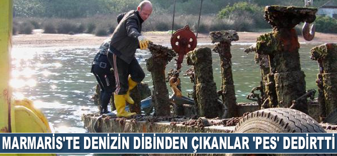 Marmaris’te denizin dibinden çıkanlar 'pes' dedirtti