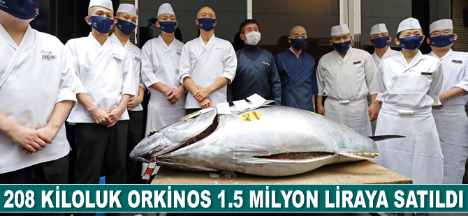 208 kiloluk orkinos 1.5 milyon liraya satıldı