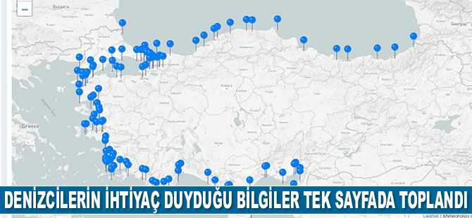 Denizcilerin ihtiyaç duyduğu tüm meteorolojik bilgiler tek sayfada toplandı
