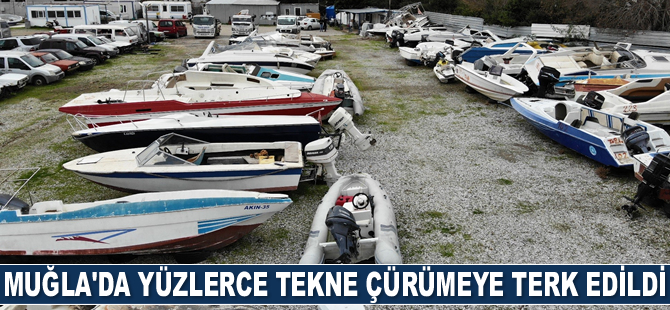 Muğla’da yüzlerce tekne çürümeye terk edildi