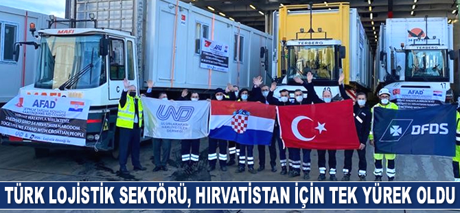 DFDS Akdeniz İş Birimi, depremzedelere 100 adet yaşam evi konteynerı gönderdi