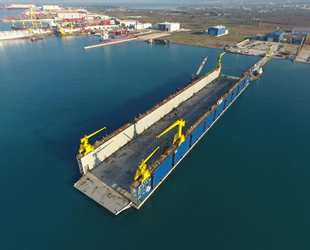 Seltaş Tersanesi’nin yeni yüzer havuzunun inşası tamamlandı