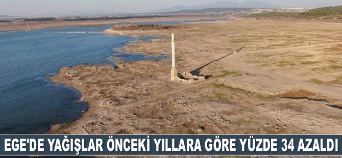 Ege'de yağışlar önceki yıllara göre yüzde 34 azaldı
