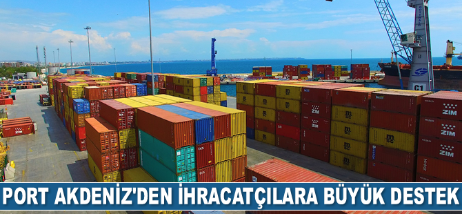 Port Akdeniz, ihracatçılara milyonlarca TL değerinde destek sundu