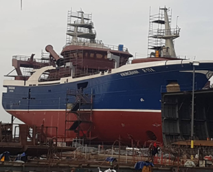 Hat-San Tersanesi, Vikingbank balıkçı gemisini deniz indirdi