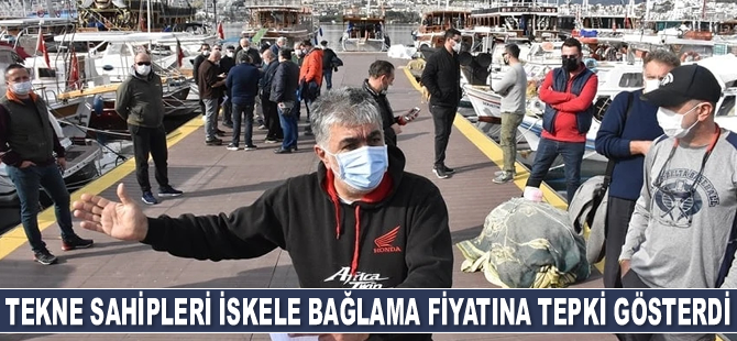 Bodrum'da tekne sahipleri iskele bağlama fiyatına tepki gösterdi