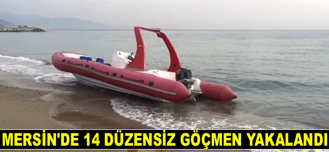 Mersin'de 14 düzensiz göçmen yakalandı