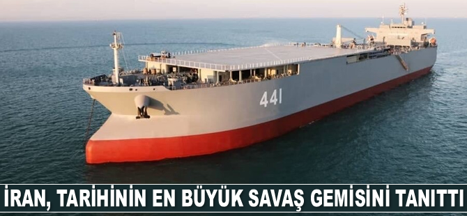 İran, tarihinin en büyük savaş gemisini tanıttı