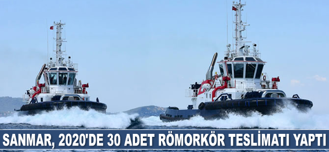 Sanmar, 2020 yılında 30 adet römorkör teslimatı yaptı