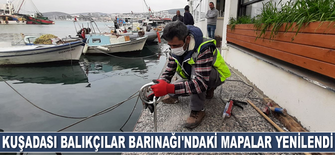 Kuşadası Balıkçılar Barınağı’ndaki mapalar yenilendi
