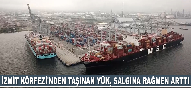 İzmit Körfezi'nden taşınan yük, salgına rağmen arttı
