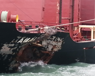 Qinzhou Limanı'nda iki yük gemisi çatıştı