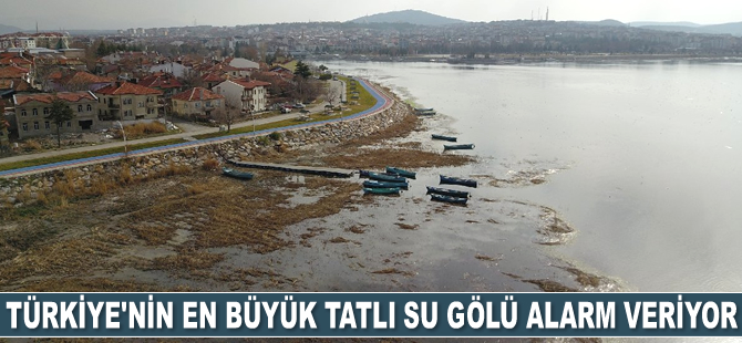 Beyşehir Gölü'nde su, kıyıdan yaklaşık 50 metre çekildi