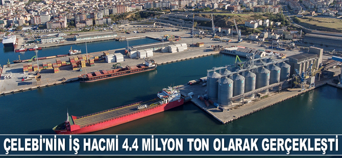 Çelebi Bandırma Limanı'nın iş hacmi 4,4 milyon ton olarak gerçekleşti