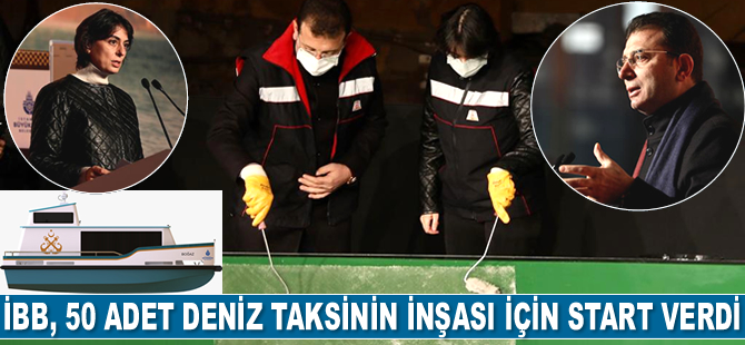 Ekrem İmamoğlu: Deniz taksiler yaz aylarında hizmet vermeye başlayacak