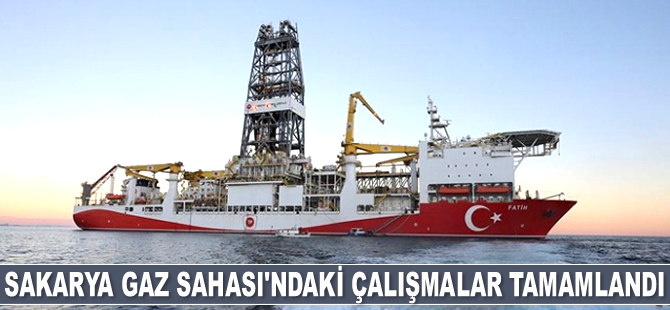 Sakarya Gaz Sahası'ndaki çalışmalar tamamlandı