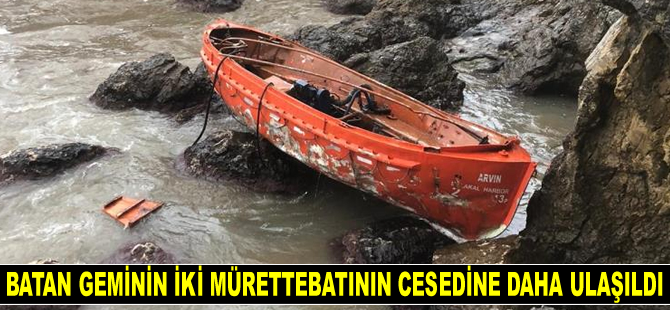 Bartın'da batan geminin 2 mürettebatının cesedine daha ulaşıldı