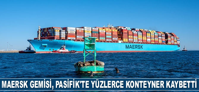 MAERSK ESSEN konteyner gemisi, Kuzey Pasifik'te yüzlerce konteyner kaybetti