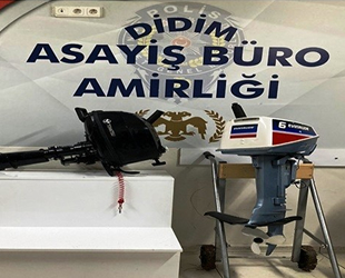 Didim’de tekne motoru hırsızları yakalandı