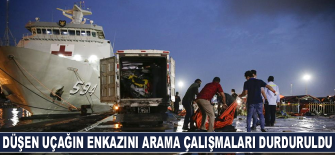 Endonezya’da denize düşen yolcu uçağının enkazını arama çalışmaları durduruldu
