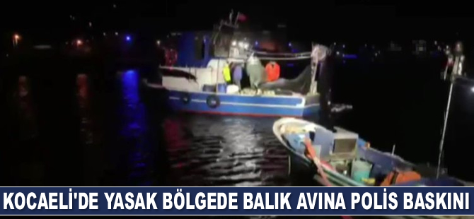 Kocaeli’de yasak bölgede balık avı yapan 6 kişi yakalandı