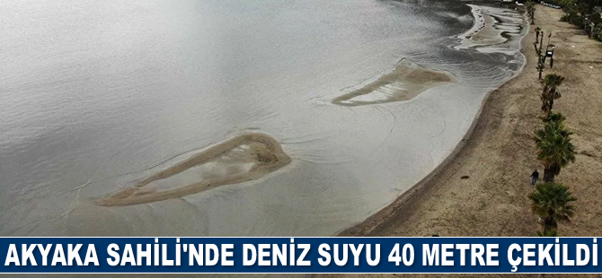 Muğla'da deniz suyu 40 metre çekildi