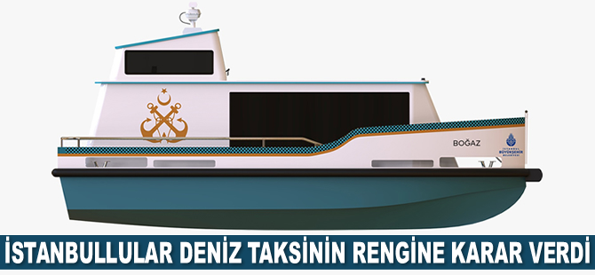 İstanbullular deniz taksinin rengine karar verdi