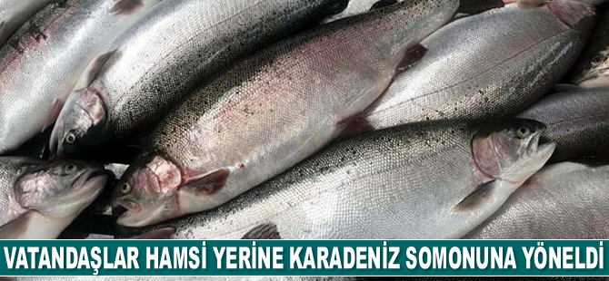 Vatandaşlar, hamsi yerine Karadeniz somonuna yöneldi