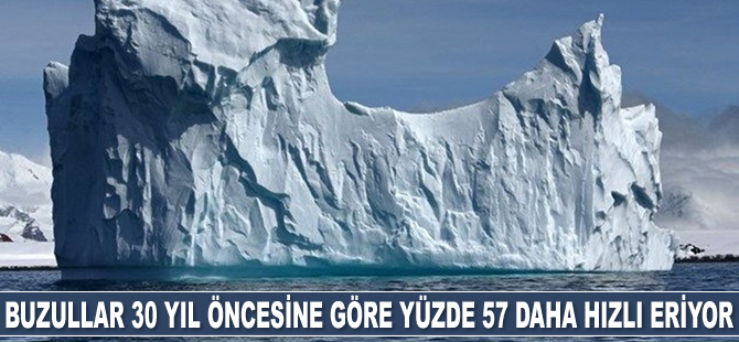 Dünyada buzullar 30 yıl öncesine göre yüzde 57 daha hızlı eriyor