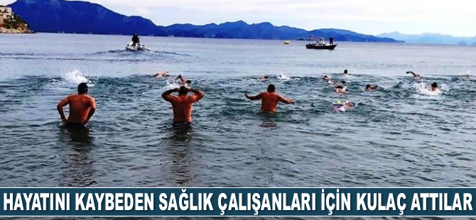 Pandemide hayatını kaybeden sağlık çalışanları için kulaç attılar