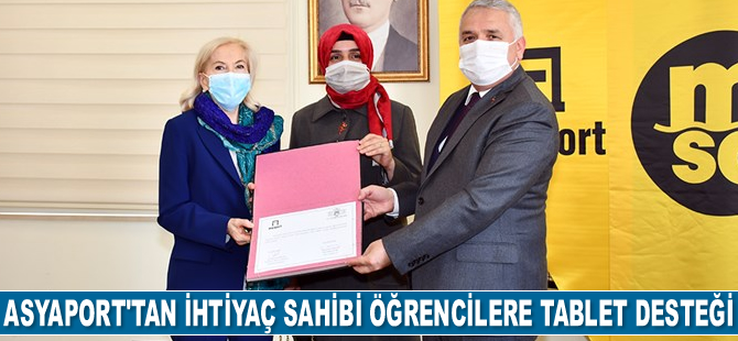 Asyaport, Tekirdağ Valiliği’ne 400 adet tablet hibe etti