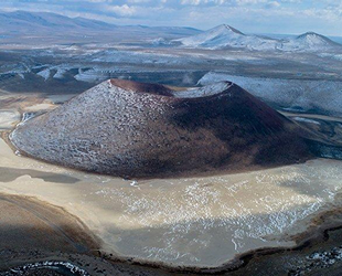 Meke Gölü bölgesinde kış mevsimi de kurak geçiyor